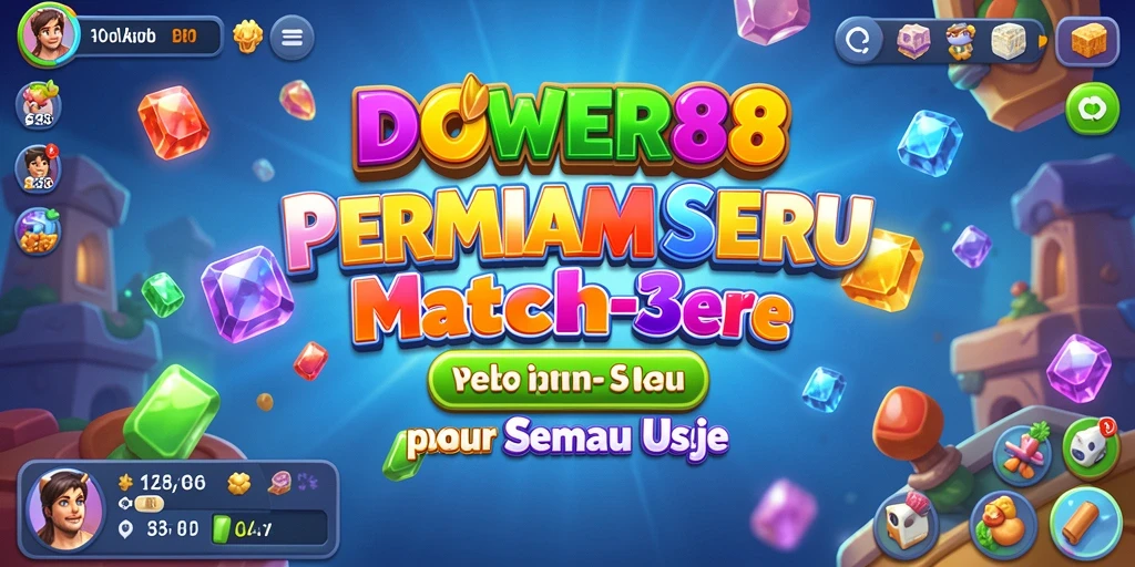Tampilan gameplay DOWER88 yang seru dan penuh warna.