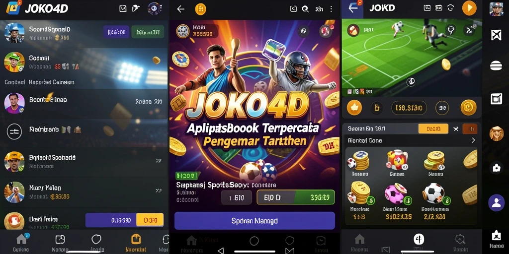 Tampilan antarmuka aplikasi JOKO4D yang menarik dan interaktif.