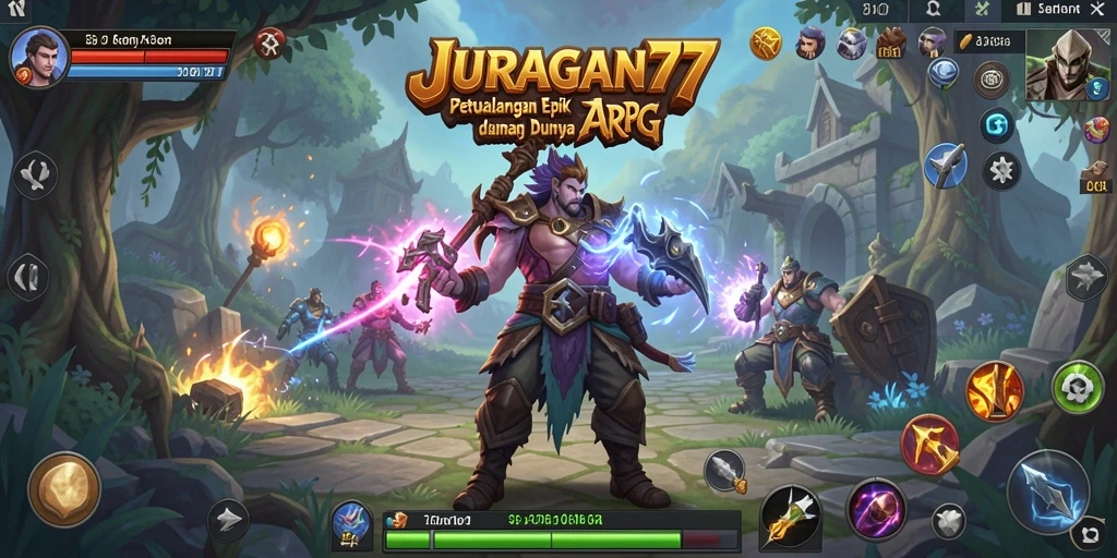 Screenshot gameplay JURAGAN77 yang menunjukkan aksi pertarungan yang mendebarkan.