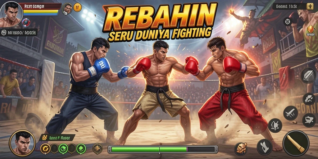 Tampilan aksi mendebarkan dari gameplay REBAHIN.