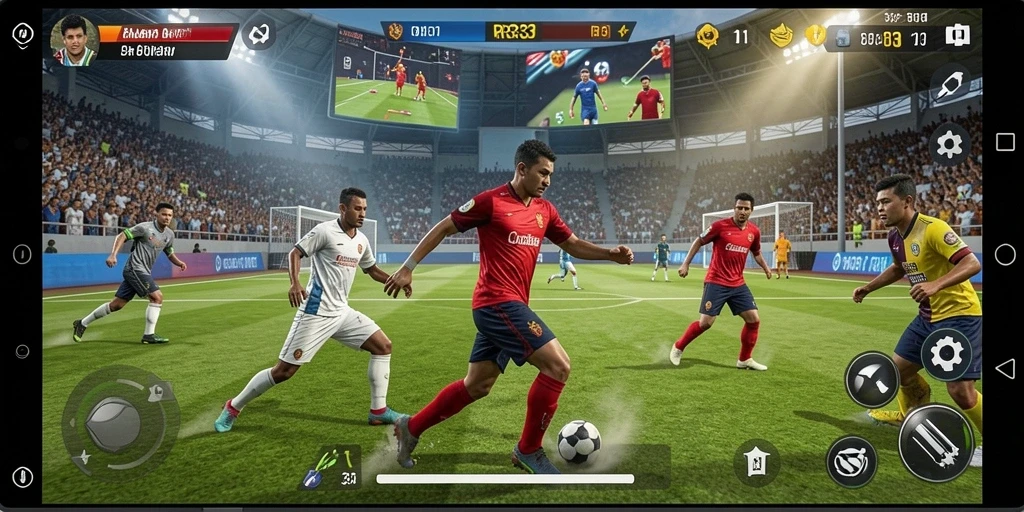 Tampilan gameplay seru dari RR33 dengan berbagai cabang olahraga.
