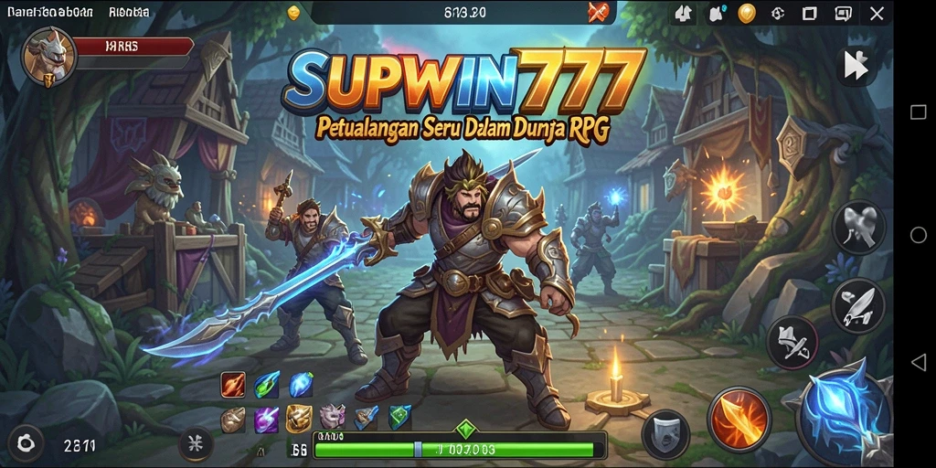Tangkapan layar menunjukkan aksi bertempur seru di SUPWIN777.